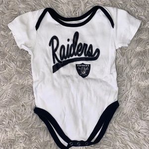 Raiders baby onesie